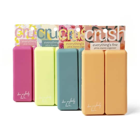 Assorted Crush™ Everything's Fine Pill & Vitamin Case, 1pc.